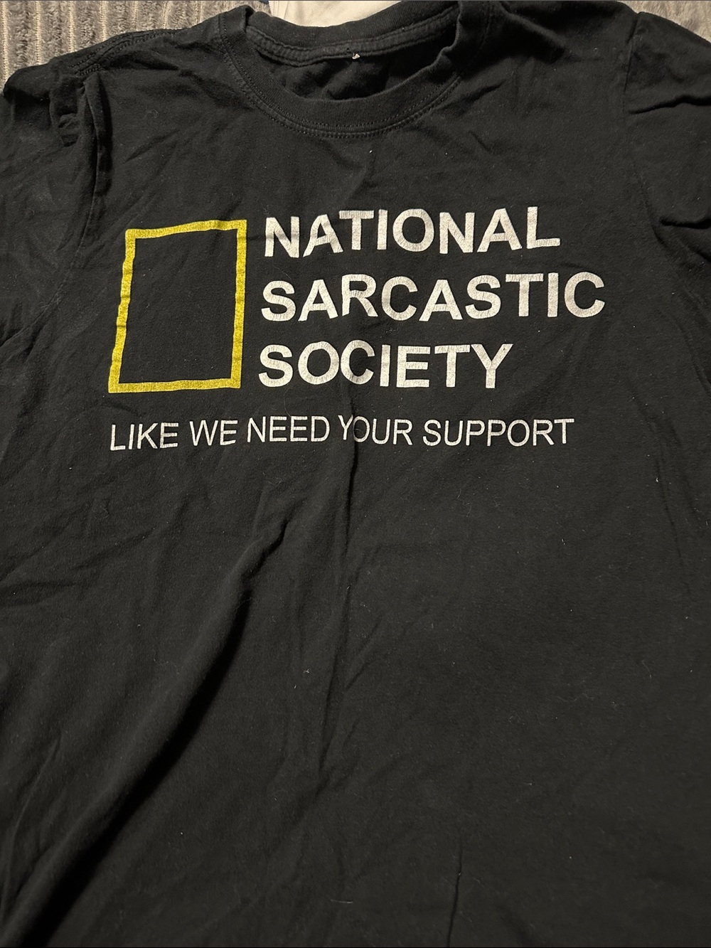 National Sarcastic Society Graphic Tee - Black